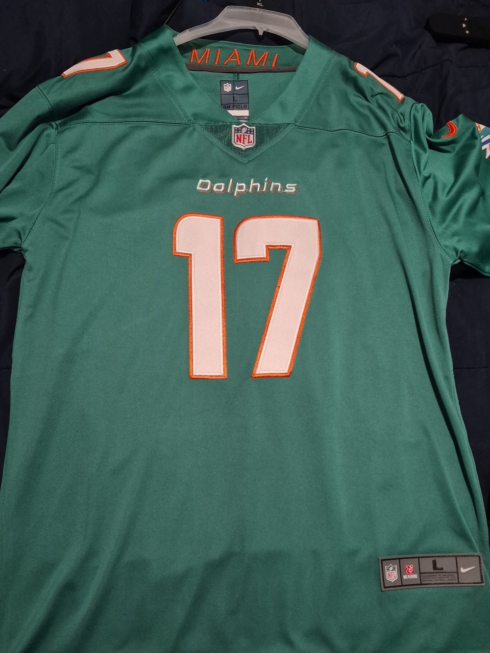 Nike Miami Dolphins Green #17 Men’s Football Jersey